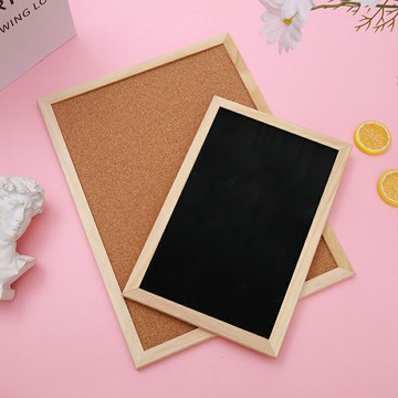 留言板 黑板 白板 軟木板 公佈欄 單面不帶磁 木質邊框 告示牌 裝飾佈置 備忘錄 廣告看板【BlueCat】【RC4894】