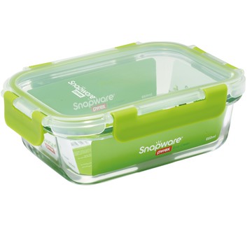 Snapware 長方形可拆扣玻璃保鮮盒-660ml