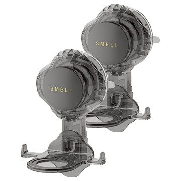 小麥購物 吸盤沐浴露置物架 L204  10 x 8 x 8cm  透明色/灰色  2個