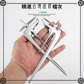 汽車通用裝飾貼改裝款天使之翼奔馳加長版立體外飾爆款車身側標貼 可開發票✔Car Supplies 🚗臺灣出貨🚗