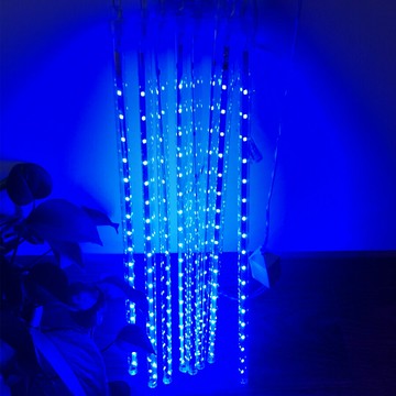 流星雨燈 流星燈 流星燈條 led流星雨燈七彩閃燈串燈滿天星燈管戶外防水 節日掛樹上的裝飾燈『ZW3963』