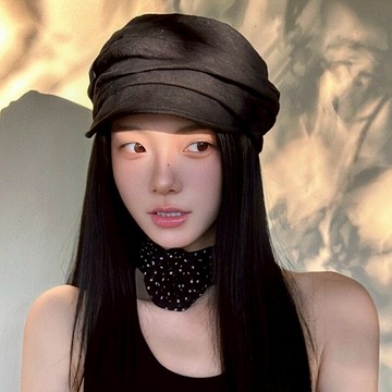 帽子 女生帽子 馬術帽 八角帽 顯臉小 透氣 氣質 防曬帽 穿搭配件 124