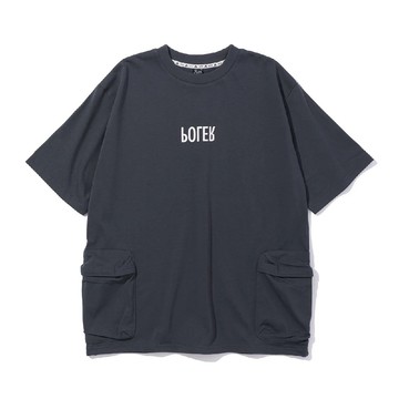 日本限定 POLER OUTSIDE POCKET SUMMIT TEE 大口袋山岳T恤 / 炭灰
