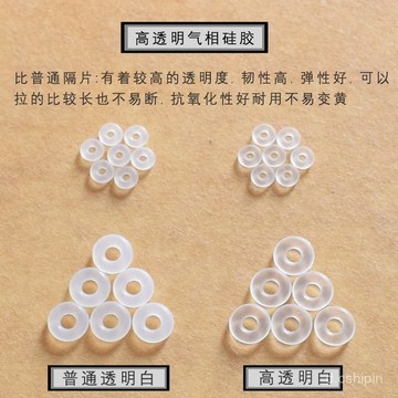 【2000人收藏】水晶硅膠隔片珠寶玉石高透明文玩珍珠手串隔墊隱形超薄定位防磨損 隱形防磨損墊片 隔片 圓片
