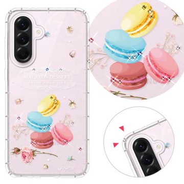 YOURS 三星 A、M系列 彩鑽防摔手機殼-馬卡龍 A17/A56/36/26/16/55/54/53/52s/51/35/14/34/32/71/M11