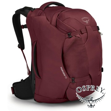 【OSPREY】Fairview 55女自助旅行背包55L『鋯石紅』10003687 戶外 露營 登山 健行 休閒 時尚 休閒 自助旅行 背包