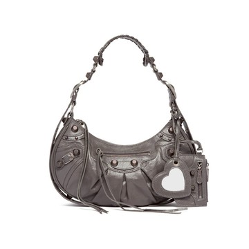 Balenciaga 671307 小羊皮 S小款 Le Cagole包 炭灰色
