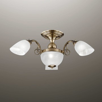 雲彩玻璃半吸頂燈 F85-09-K2282