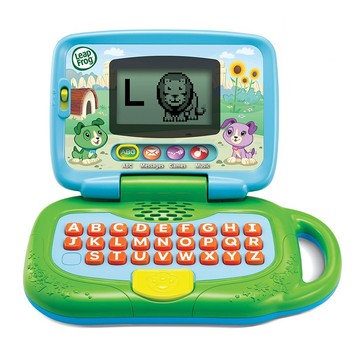LeapFrog 跳跳蛙 新版我的小筆電  螢幕互動 認識字母單詞 攜帶方便 注意力訓練 操作玩具  綠色  1個