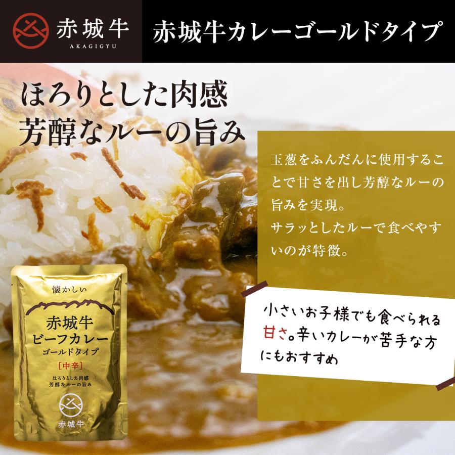 赤城牛カレーゴールドタイプ（G中辛）200g×2 国産牛 牛肉 レトルトカレー 鳥山 送料無料 内祝 御祝