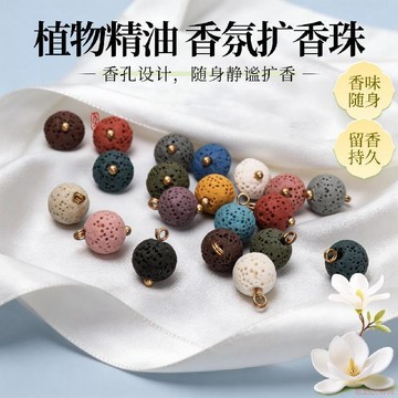 桃園出貨✨金鳥冠香薰驅吊墜擴香珠可加精油隨身香氛飾品百搭項鍊小掛件