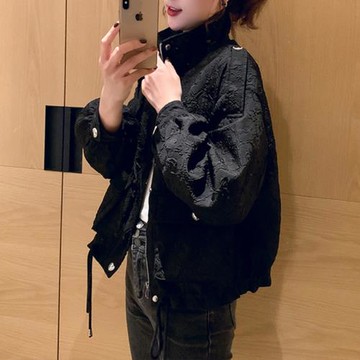 黑色飛行員夾克女士短外套春裝2025年新款秋冬小個子風衣休閑上衣