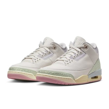 S.G Nike Air Jordan 3 Retro IF4396-100 米白綠粉 刺繡象紋 休閒鞋 男鞋