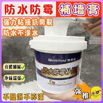 【防水防潮】補牆膏 墻壁修補膏 補土膏 壁癌補土 牆面修補膏 白色膩子膏 內牆塗料 裂縫修復 抗裂補牆膏 防水補牆膏