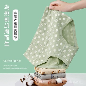 台灣现貨 秋冬純棉內褲 棉質內褲 提臀內褲 中高腰內褲 加大碼內褲 女內褲 透氣內褲 加長檔純棉內褲 大碼內褲 收腹內褲