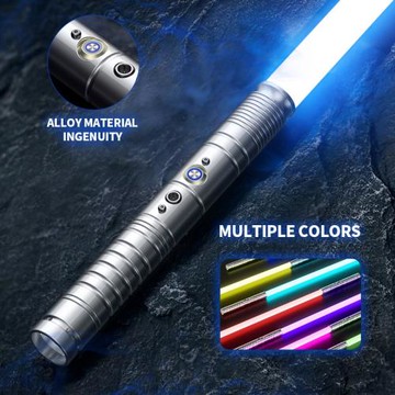 跨境爆款激光劍金屬光劍發光玩具熒光棒地攤兒童禮物小玩具刀劍