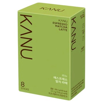 KANU 抹茶拿鐵咖啡 濃郁香醇  17.3g  8條  1盒