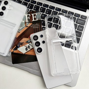 適用 三星Galaxy S26+ Ultra 手機殼 亞克力插卡殼透明防摔殼保護套