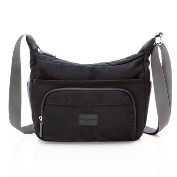 【金安德森】輕甜旅程 船型拉鍊斜側包-黑色