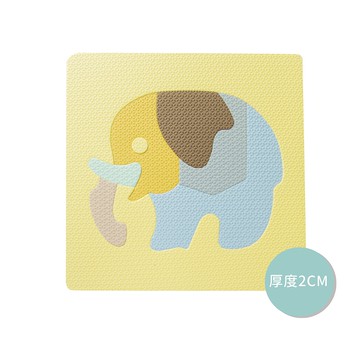 【Pato Pato】馬卡龍色大象拼圖 ｜厚度2cm ｜幼兒玩具｜激發腦部成長｜肌肉發展｜SGS認證｜防水材質