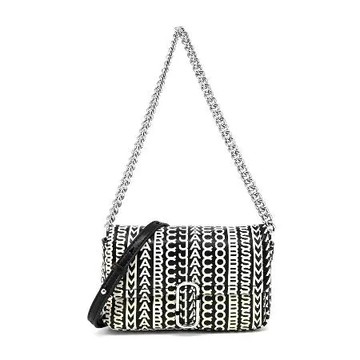 MARC JACOBS THE J MARC MINI小羊皮滿版翻蓋兩用包-迷你/黑
