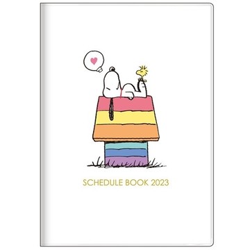 【震撼精品百貨】2023年曆~史奴比Peanuts Snoopy~史奴比Snoopy 2023 B6行事曆手帳本-房子*68542