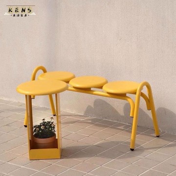 免運 戶外長椅 公園椅 長凳 休閒椅 ins風戶外桌椅庭院露臺奶茶咖啡店長凳公園椅商業街長凳奶油風工廠直銷 全館折扣 售後保障 店長推薦 k5625