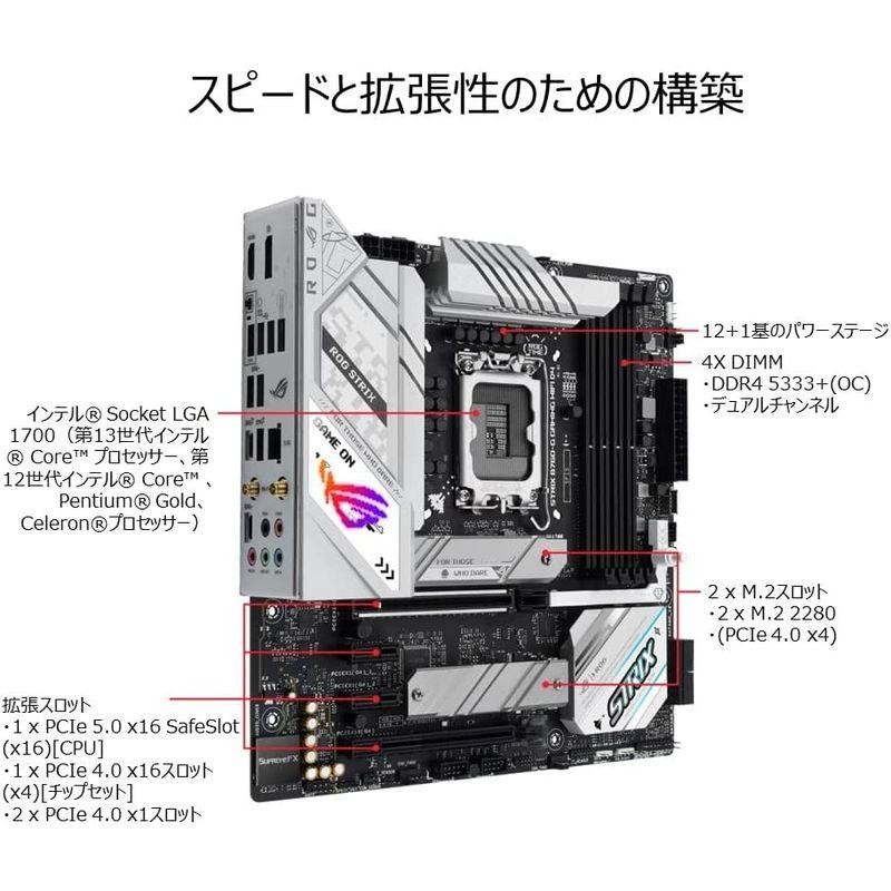 ASUS INTEL 第13.12世代 LGA1700 対応 B760 搭載 micro-ATX マザ