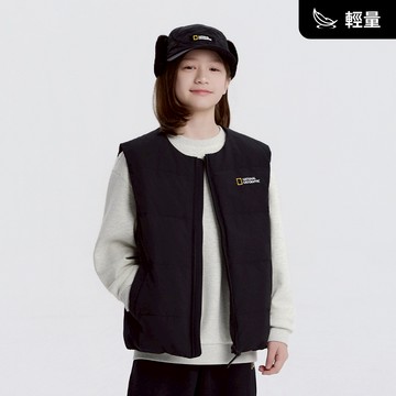 【鵝絨】 童裝 HERON 輕量 羽絨背心 - 炭黑色