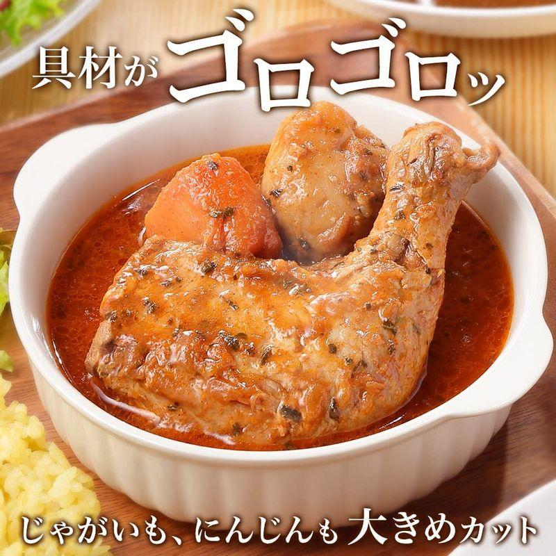 カレー レトルトカレー 北国の 丸ごと チキン レッグ スープカレー 中辛 4食 セット 北国からの贈り物