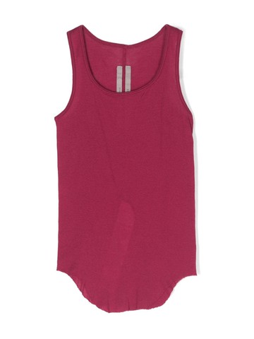 Rick Owens Kids - raw-cut cotton tank top - kids - Cotton - 4 yrs - Pink