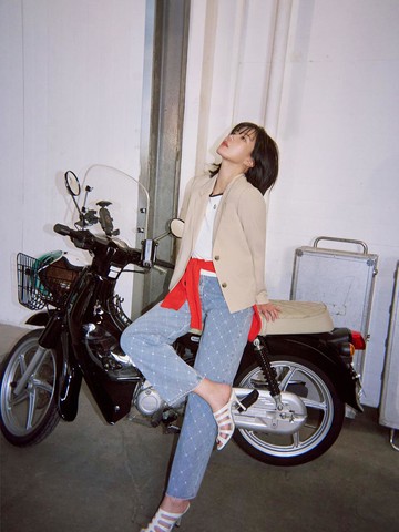 Diamond Pattern Washed Denim (BKPKC2274)