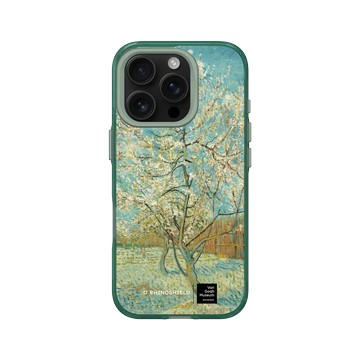 iPhone 16 Pro Clear 憂墨綠 - Van Gogh Museum - 盛開的桃花