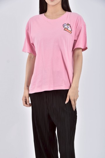 (M) reserved棉質獨角獸純棉粉色短袖上衣