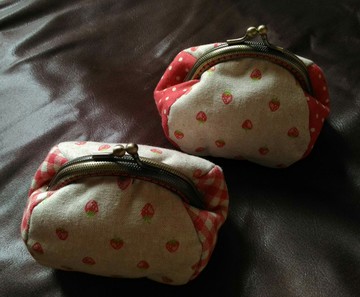 手縫口金包*文子手作*日本棉麻*立體可愛 *