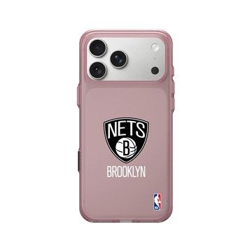 iPhone 17 Pro Max Clear (相機按鈕) 晶醺玫 - NBA - Logo-布魯克林籃網 Brooklyn Nets - Light
