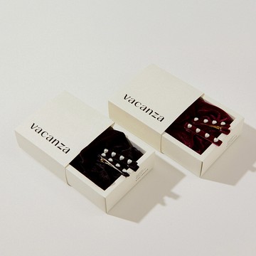 vacanza｜髮飾｜愛心珍珠絨布‧髮圈髮飾組合#0218新品 #新年飾品 #新年禮物