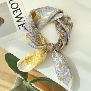 春秋季桑蠶絲真絲絲巾領巾裝飾圍巾70中方巾杭州絲綢披肩