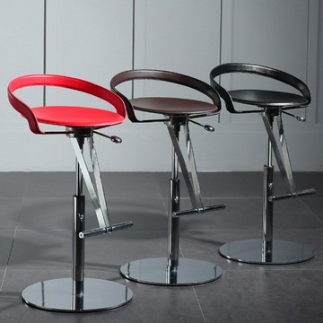 ??快速出貨 可開發票 北歐輕奢吧臺椅旋轉吧椅現代簡約高腳椅升降吧凳創意酒吧椅高腳凳