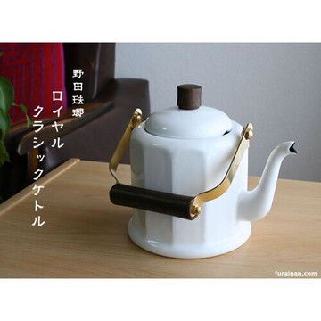 野田琺瑯古典手沖壺《琺瑯壺 手沖壺 細嘴壺 燒水壺 茶壺 煮水壺 NodaHoro ホーロー 野田琺瑯》