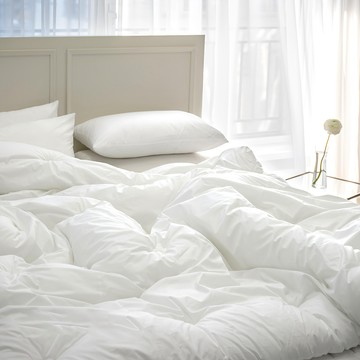yesbedding 純粹有機棉飯店薄被  230 x 240cm  白色