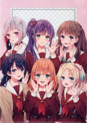 集合(LOVELIVE！蓮之空女子學院學校偶像俱樂部)原創A4文件夾Link！Like！LOVELIVE！入門指南Gamers購入特典