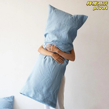 【北歐ins風】亞麻枕套 雙人枕套 長條枕套 抱枕套 靠枕套 純色簡約 親膚透氣 四季可用 沙發臥室裝飾