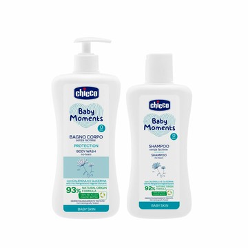 寶貝嬰兒植萃泡泡浴露750ml+洗髮精200ml