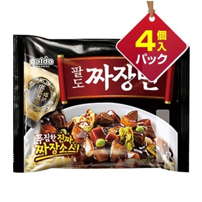 ジャジャン麺(203gｘ4個入りパック) 韓国ラーメン インスタントラーメン