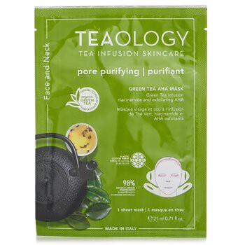 Teaology Teaology 綠茶 AHA 面及頸膜 21ml/0.17oz-面膜