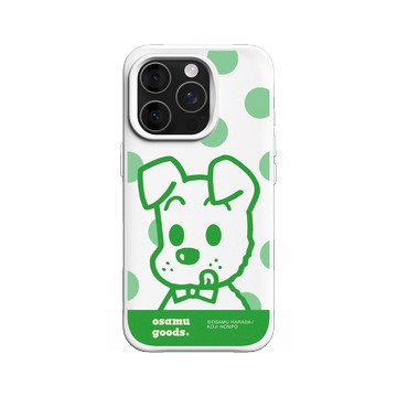 iPhone 16 Pro SolidX 白 - OSAMU GOODS - 大圓點系列-Dog