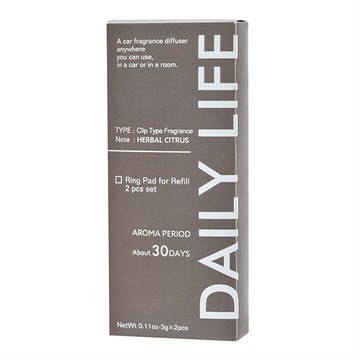 Daily Life 香氛芳香夾補充 草本柑橘 0.11oz-3g x 2件  1盒