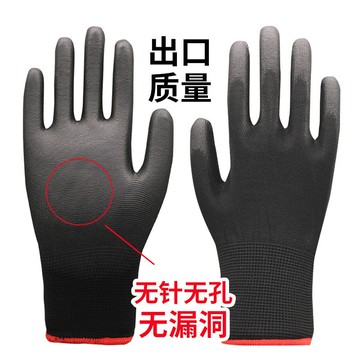 止滑透氣手套輕薄透氣工作手套掌心塗佈沾膠手套防滑手套PU塗掌手套 電子手套 搬運手套 D103