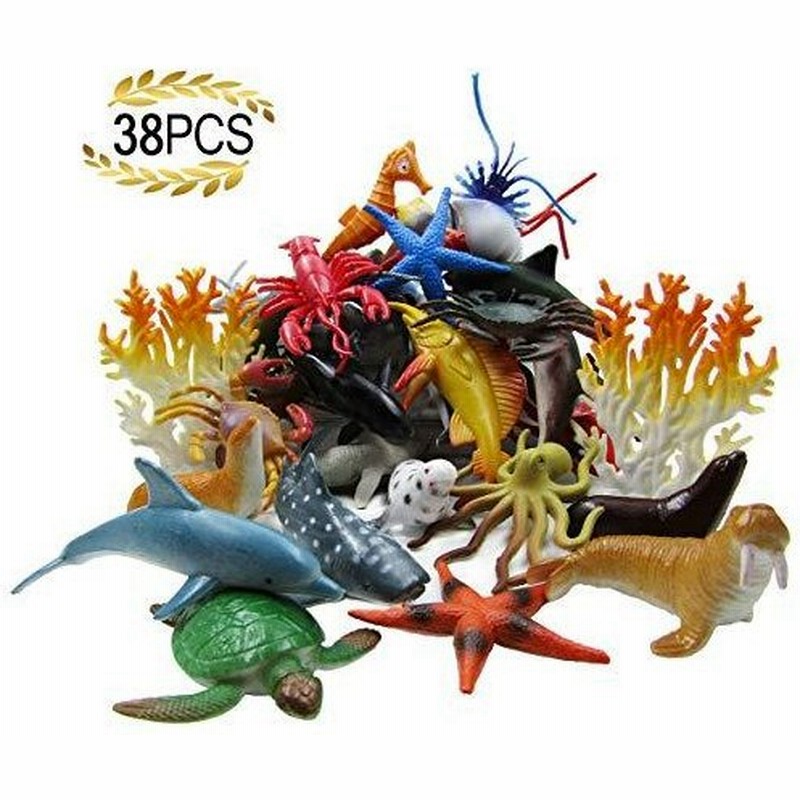 Hafuziyn 海洋動物 アソートミニ海の生き物おもちゃセット リアルな水中海の動物フィギュア バストイ 38ピースセット並行輸入品 通販 Lineポイント最大0 5 Get Lineショッピング